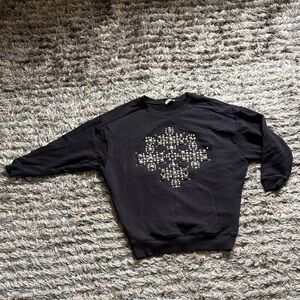 Saint Laurent Crewneck Sweatshirt Metal Embellishments Limited Edition! Size XS